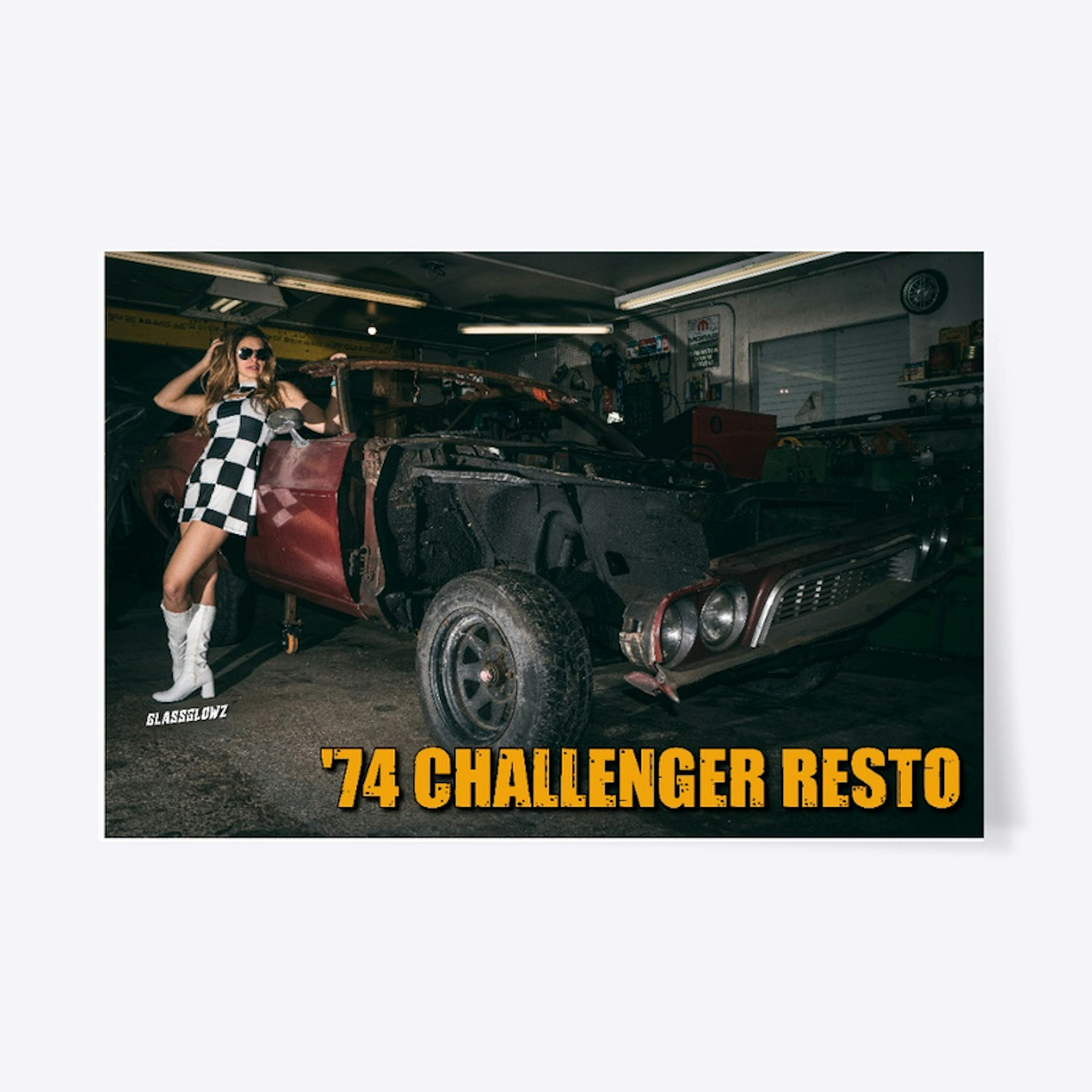 '74 CHALLENGER RESTO pin up